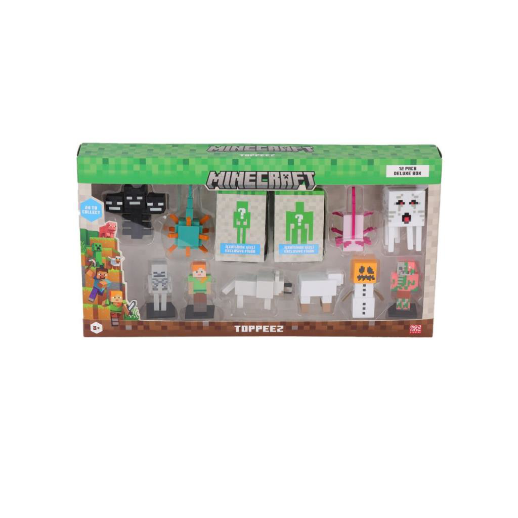 Nessiworld PMI MC2080 Minecraft 3D Figür Toppeez 
12li Delüks Set