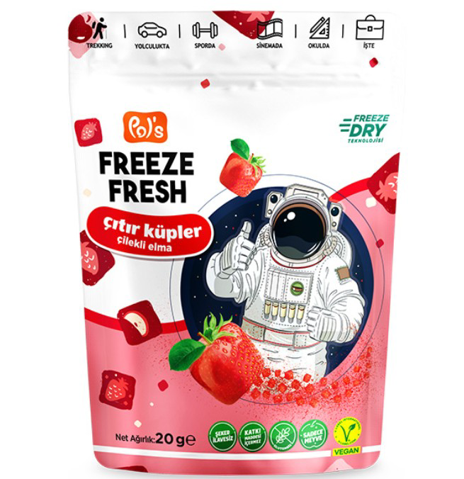 Nessiworld Pol’s Freeze Fresh Çıtır Küpler Çilek Elma 20 Gr Nessiworld Pol’s Freeze Fresh Çıtır Küpler Çilek Elma 20 Gr