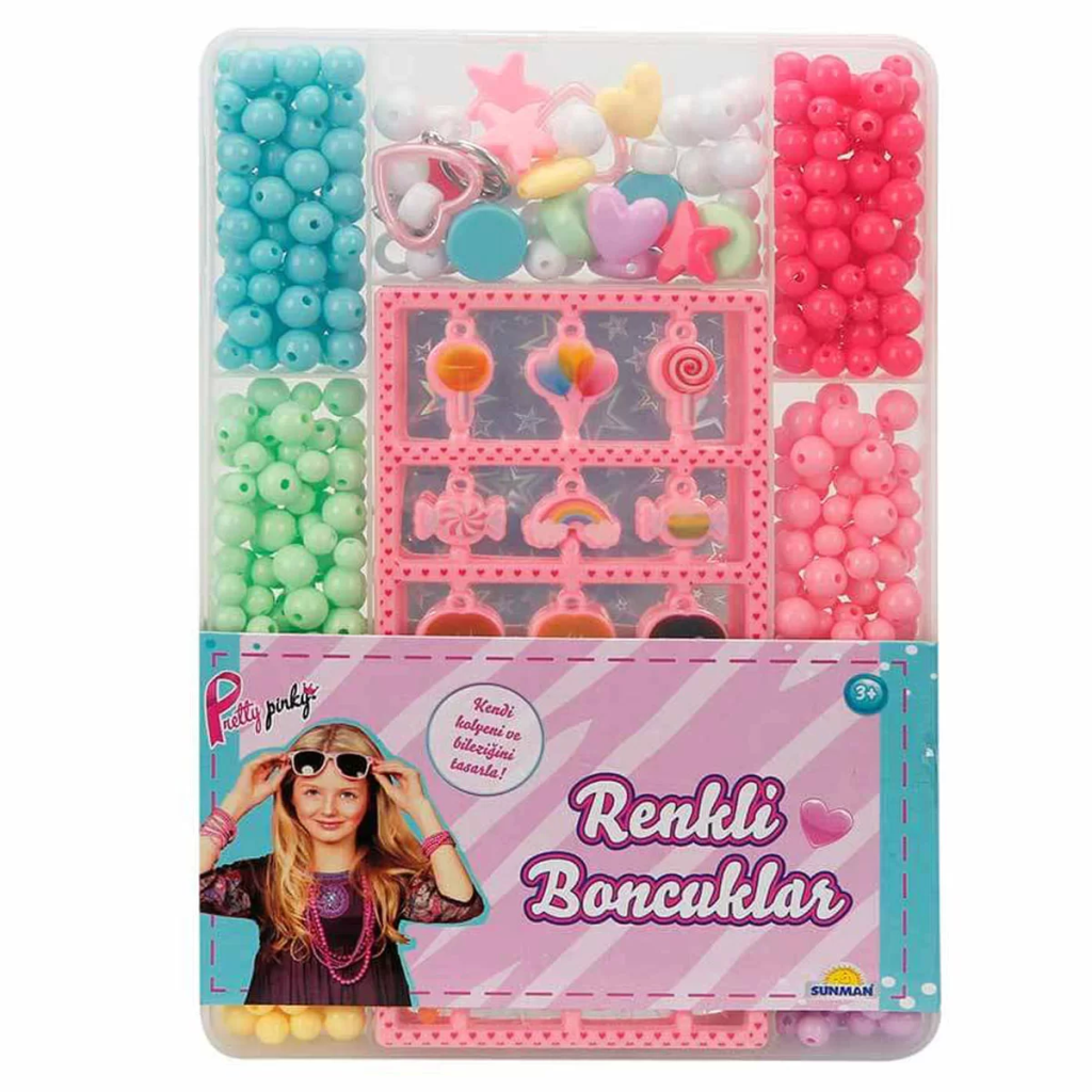 Just Cheap Store Pretty Pinky Renkli Boncuklar Seti Just Cheap Store Pretty Pinky Renkli Boncuklar Seti
