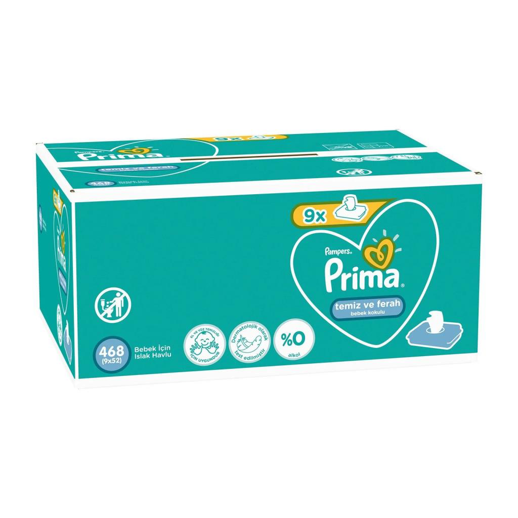 Nessiworld Prima Temiz ve Ferah Islak Havlu Mendil 9'Lu 468 Yapra Nessiworld Prima Temiz ve Ferah Islak Havlu Mendil 9'Lu 468 Yapra