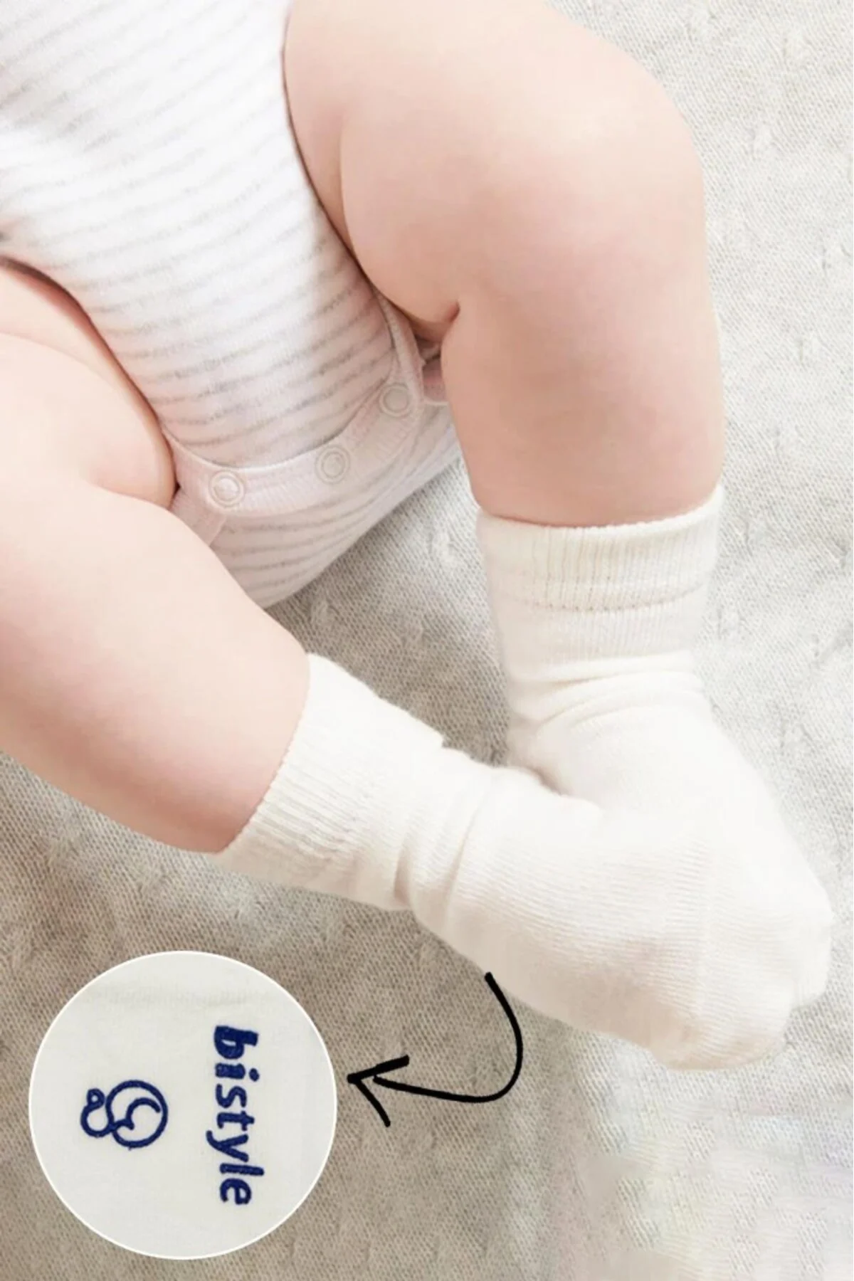 NessiWorld Puanlı Kaymaz Penye Soket Çorap 3'Lü BS10108 İndigo(AD