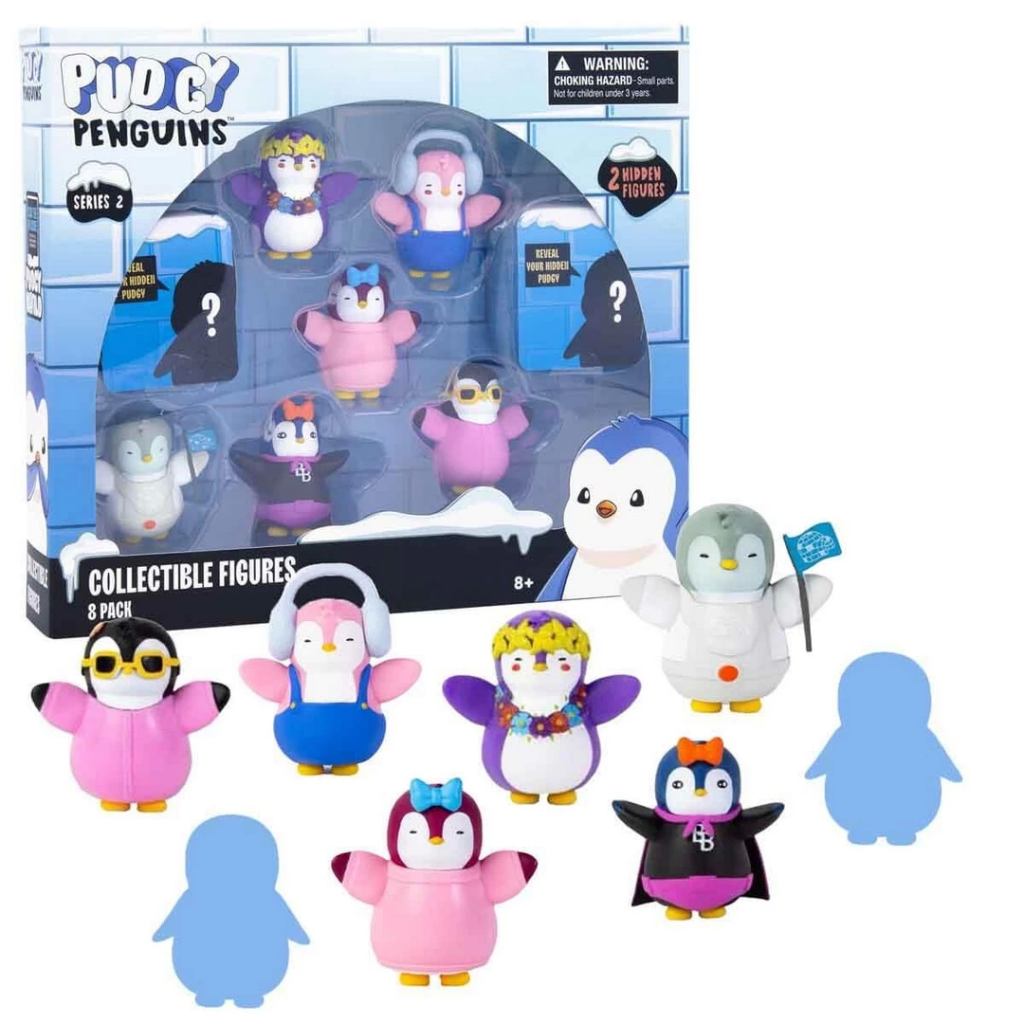 Nessiworld Pudgy Penguins 8'li Figür Seti S2 Bayrak Tutan Penguen Nessiworld Pudgy Penguins 8'li Figür Seti S2 Bayrak Tutan Penguen