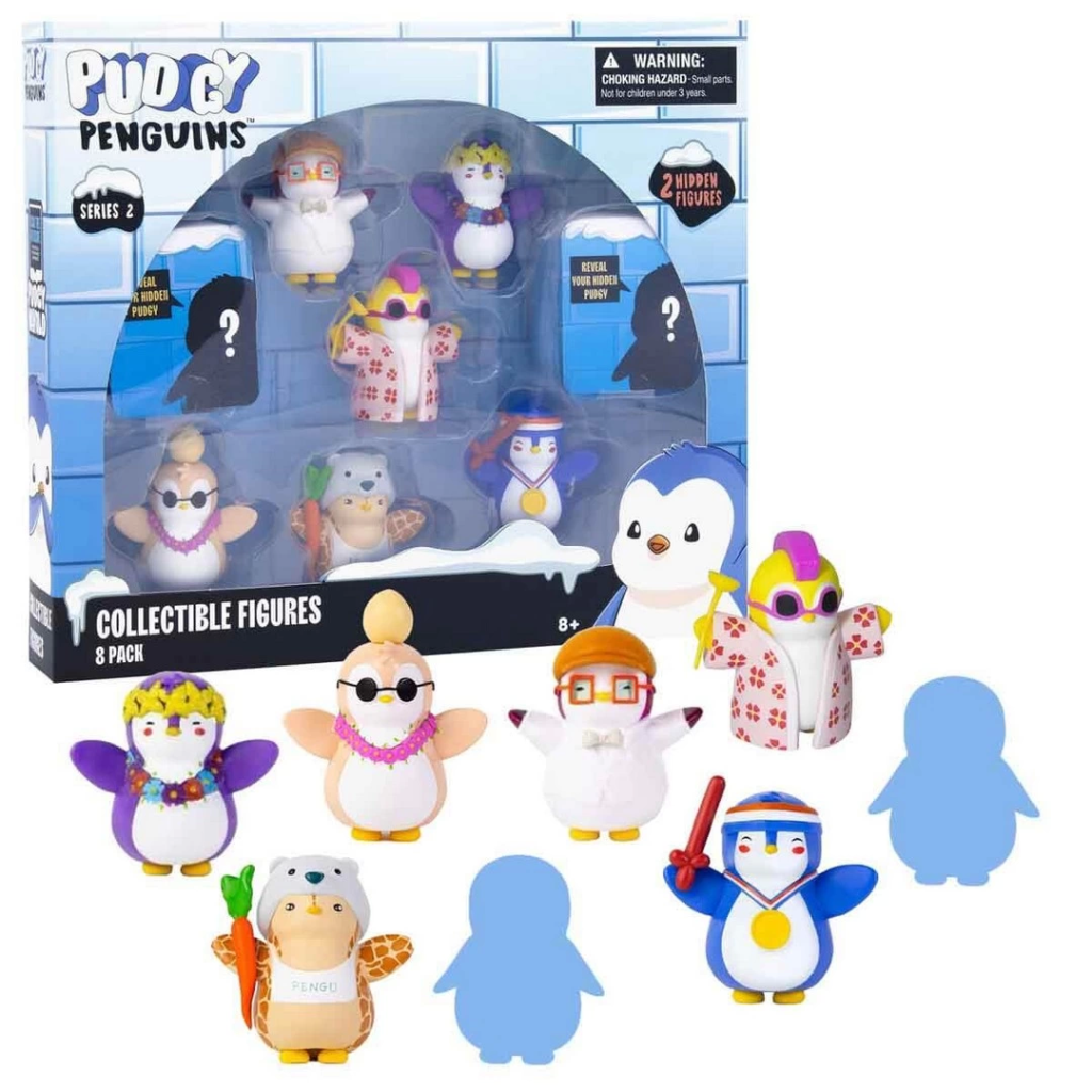 Nessiworld Pudgy Penguins 8'li Figür Seti S2 Bayrak Tutan Penguen Nessiworld Pudgy Penguins 8'li Figür Seti S2 Bayrak Tutan Penguen