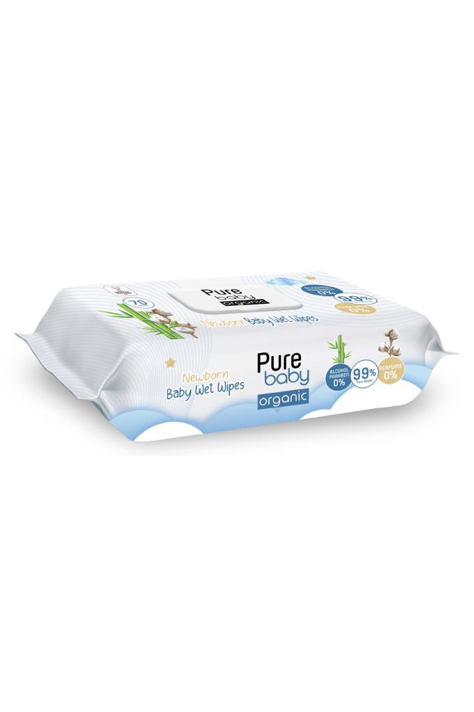 Nessiworld Pure Baby Organic Yenidoğan Islak Havlu Mendil 70 Yap Nessiworld Pure Baby Organic Yenidoğan Islak Havlu Mendil 70 Yap