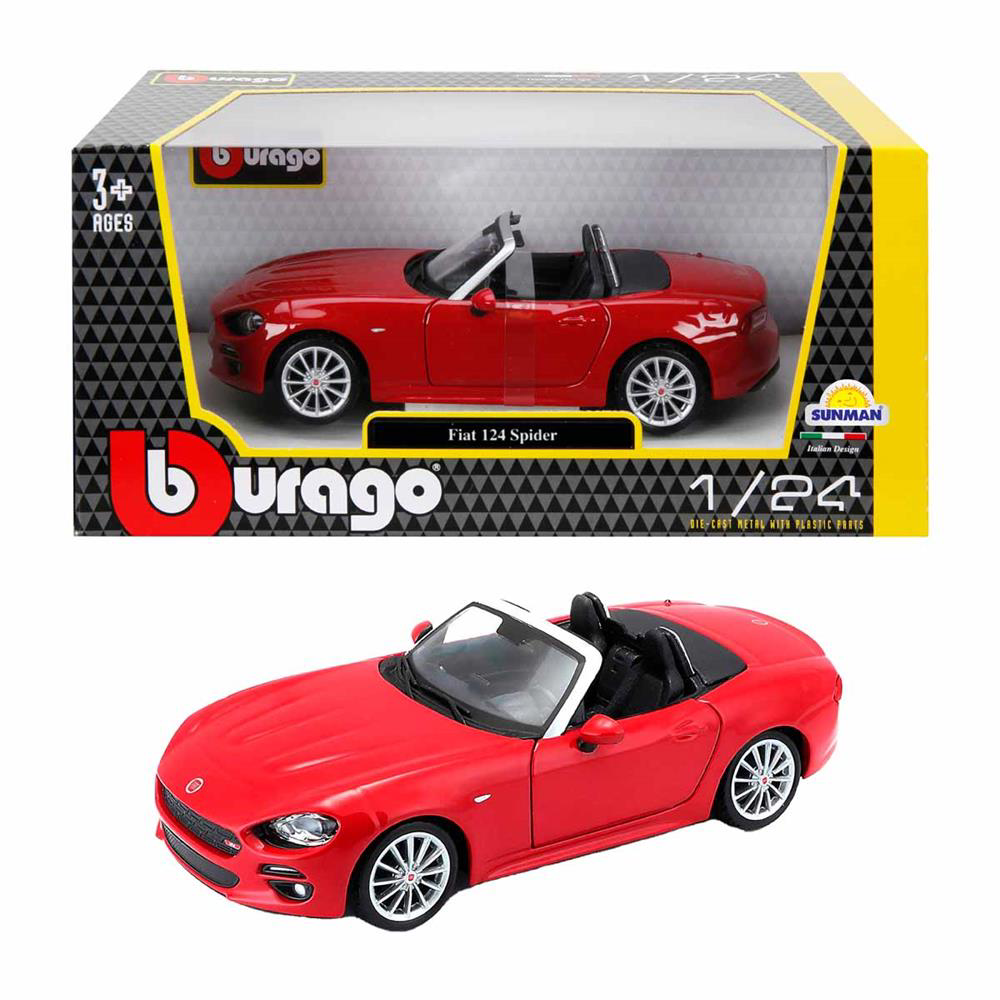 Nessiworld S00021083 BURAGO 1/24 FİAT 124 SPİDER KIRMIZI -SUN Nessiworld S00021083 BURAGO 1/24 FİAT 124 SPİDER KIRMIZI -SUN