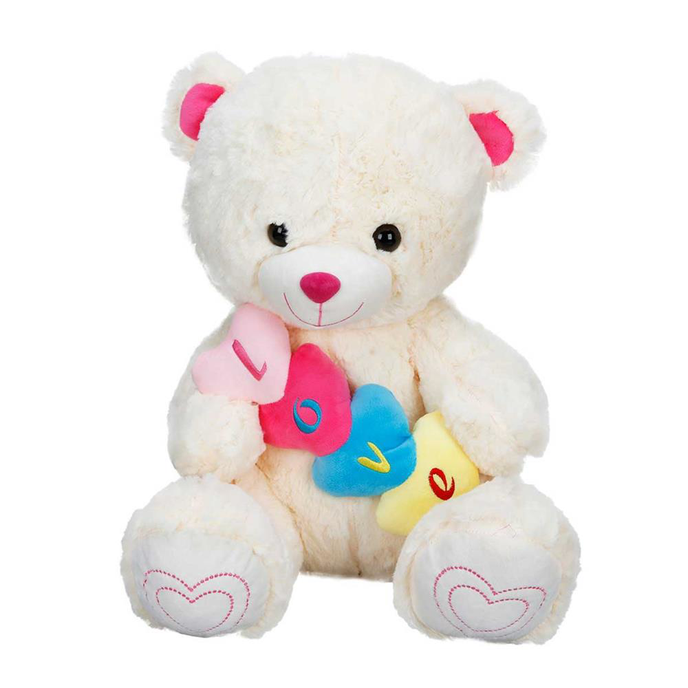 Nessiworld S00001526 PELUŞ AYI OTURAN 4 KALPLİ 48CM -SUN Nessiworld S00001526 PELUŞ AYI OTURAN 4 KALPLİ 48CM -SUN