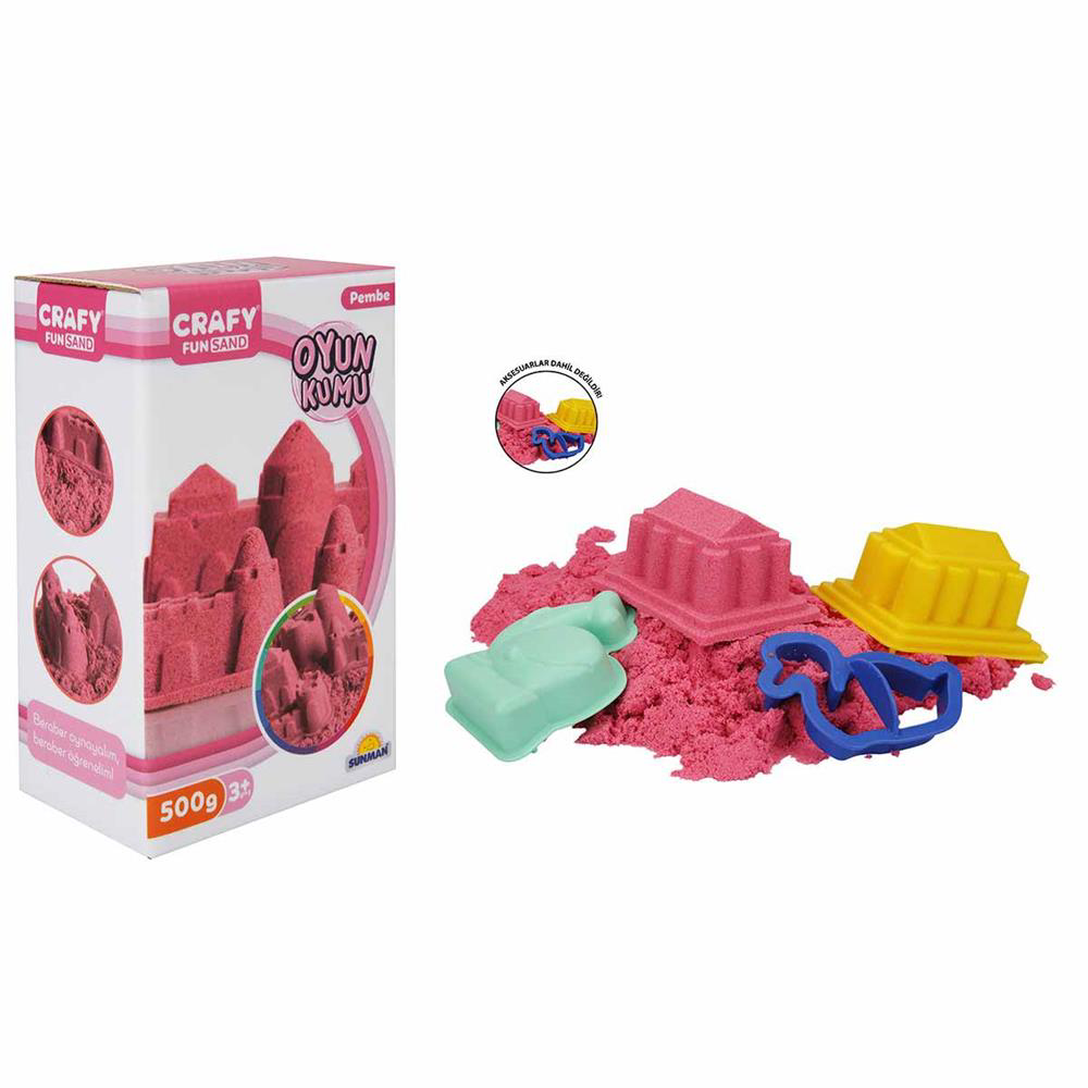 Nessiworld S01002236 OYUN KUMU 500GR PEMBE -SUN
