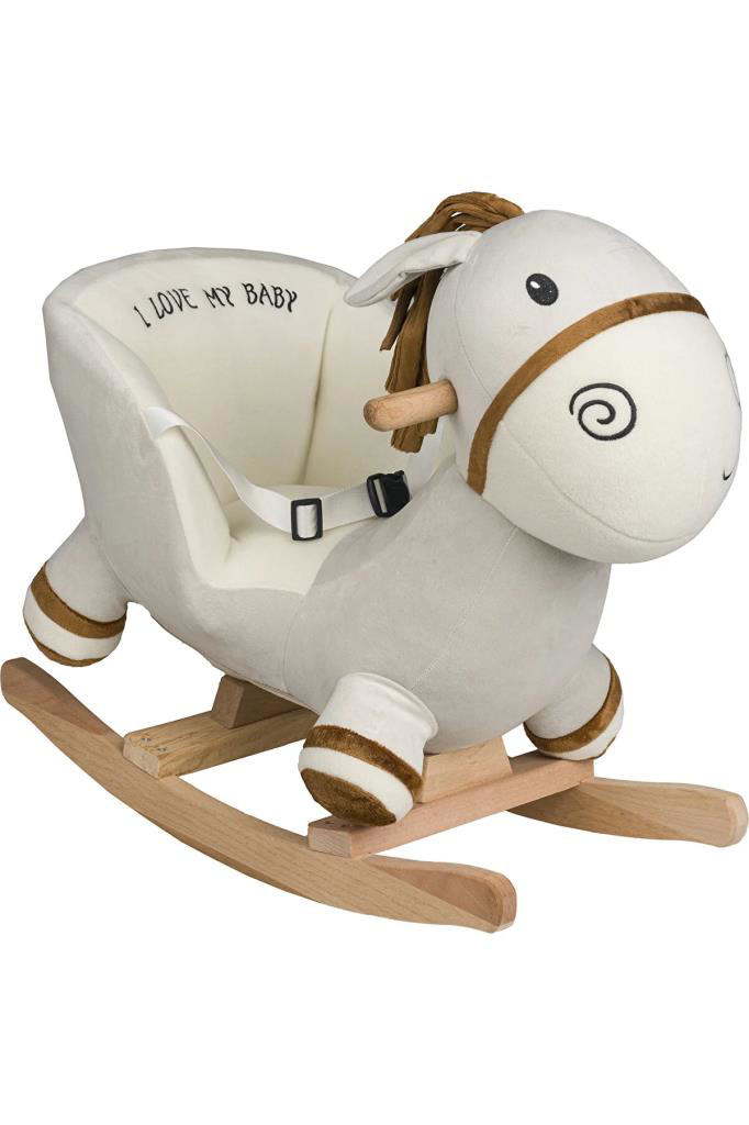 Nessiworld Safeline Bebe Peluş Ahşap Sallanır Oyuncak At Nessiworld Safeline Bebe Peluş Ahşap Sallanır Oyuncak At