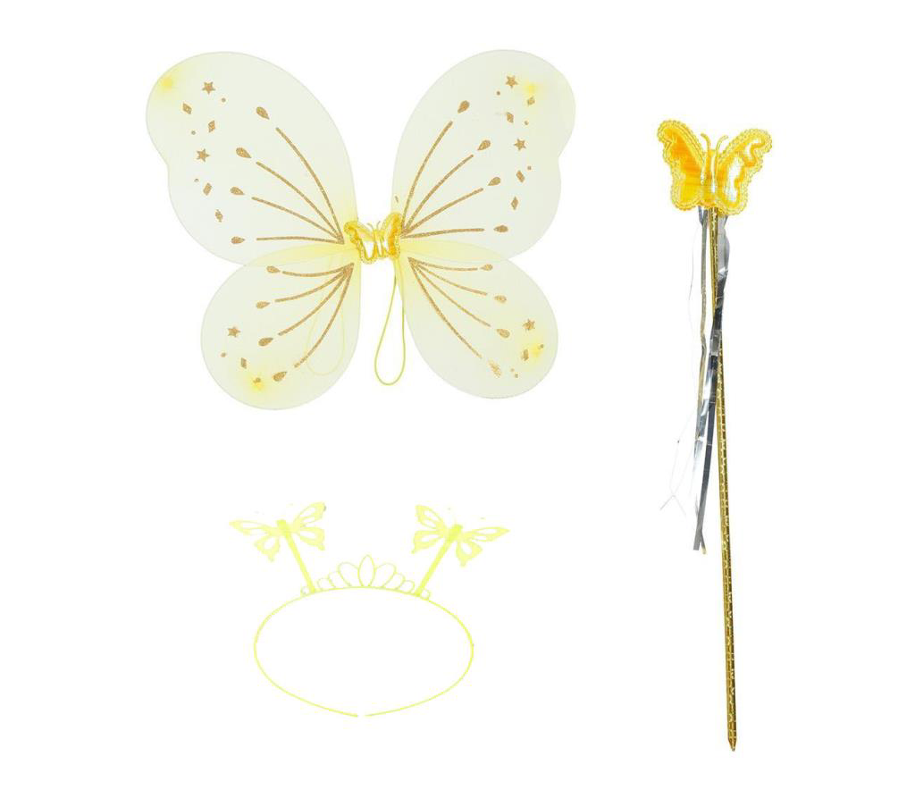 Nessiworld Sarı Kelebek Erkek-Kız Seti – 50 cm Kelebek Kanadı, Ta Nessiworld Sarı Kelebek Erkek-Kız Seti – 50 cm Kelebek Kanadı, Ta