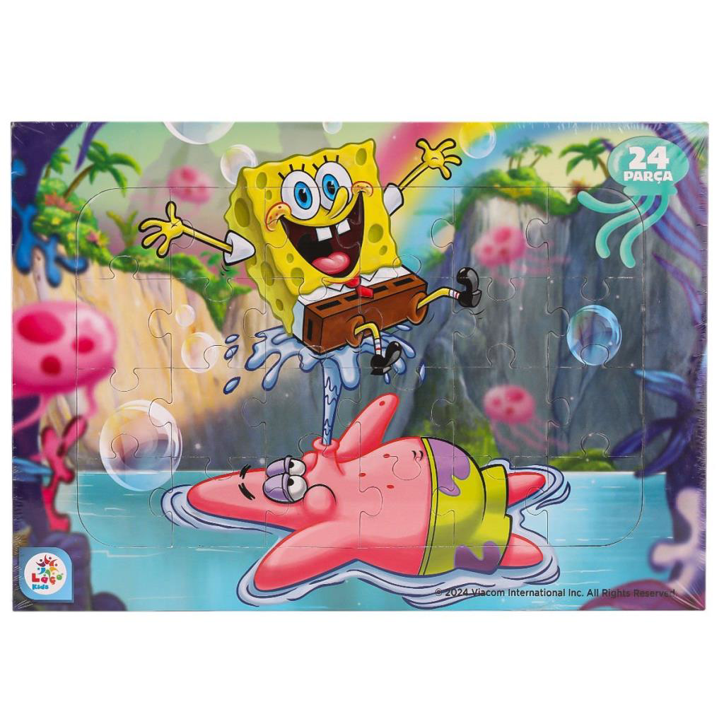 Nessiworld SB7978 Spongebob Taslamalı Frame Puzzle 24 Parça -Laço Nessiworld SB7978 Spongebob Taslamalı Frame Puzzle 24 Parça -Laço
