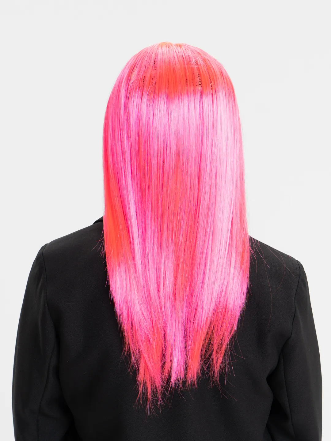 Nessiworld Şeker Pembesi Koyu Pembe Renk Uzun Düz Parti Peruğu