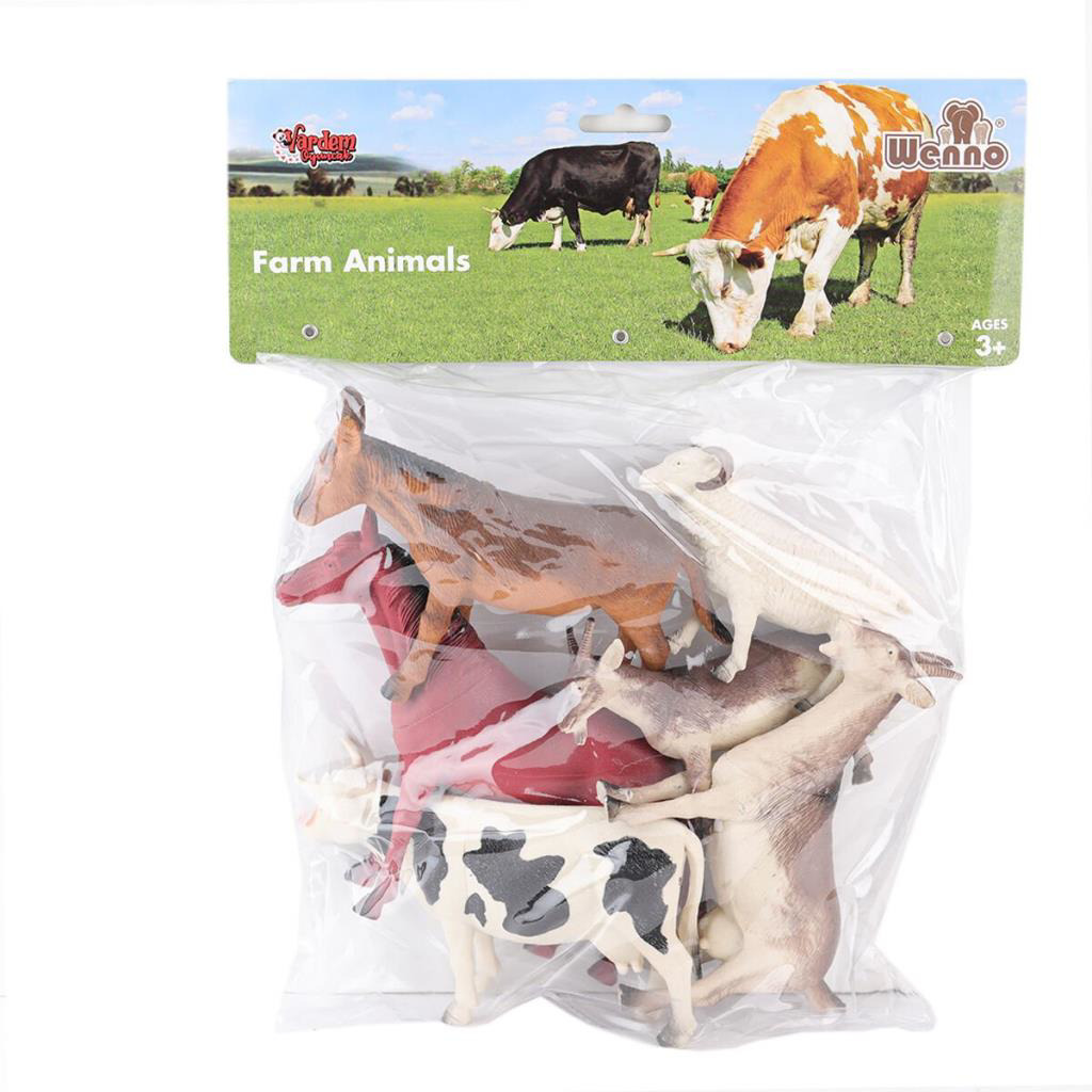 Nessiworld SH-9001-Vardem Poşetli 6Pcs 8 İnch Çiftlik Hayvan ve Nessiworld SH-9001-Vardem Poşetli 6Pcs 8 İnch Çiftlik Hayvan ve