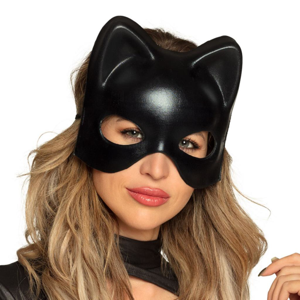Nessiworld Siyah Deri Görünümlü Kedi Maskesi – Cosplay & Mask Nessiworld Siyah Deri Görünümlü Kedi Maskesi – Cosplay & Mask
