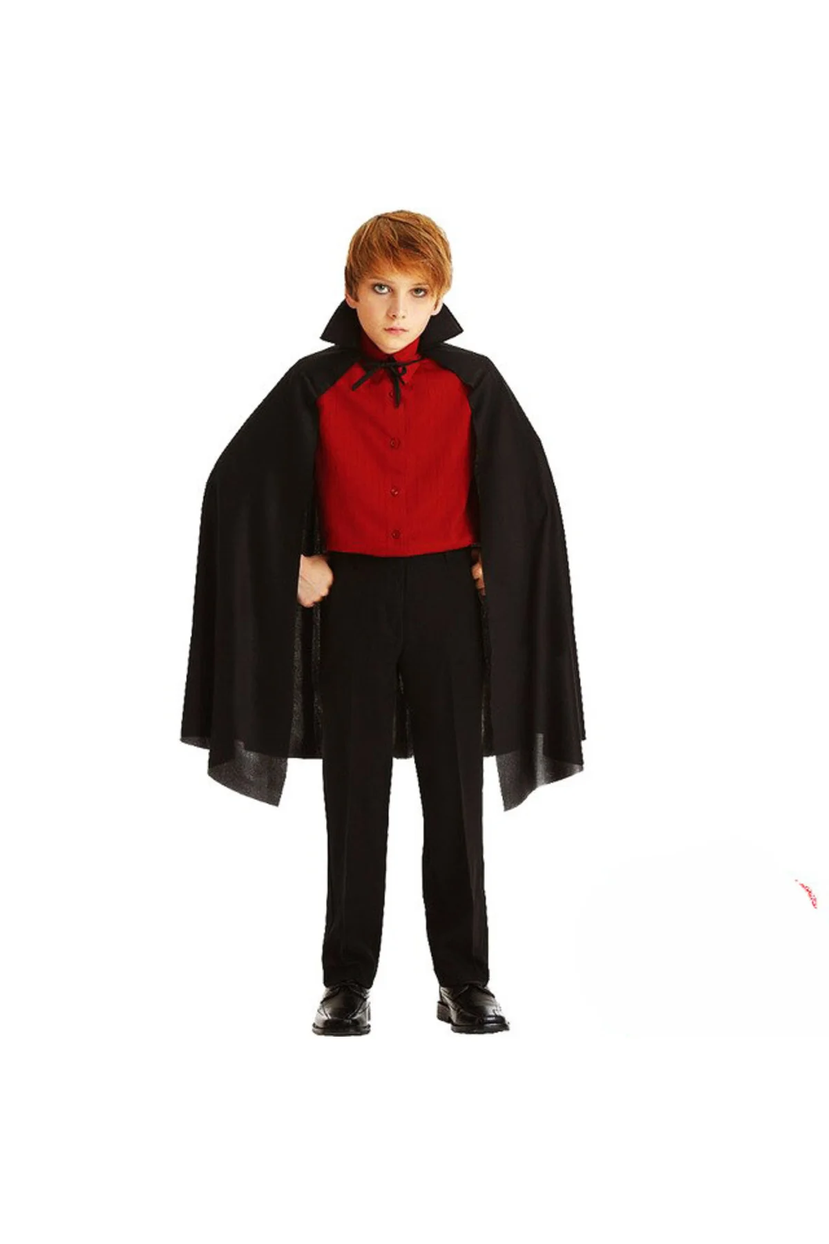 Nessiworld Sİyah Yakalı Pelerin - Vampir Pelerin - Dracula Pelerin 90 cm
