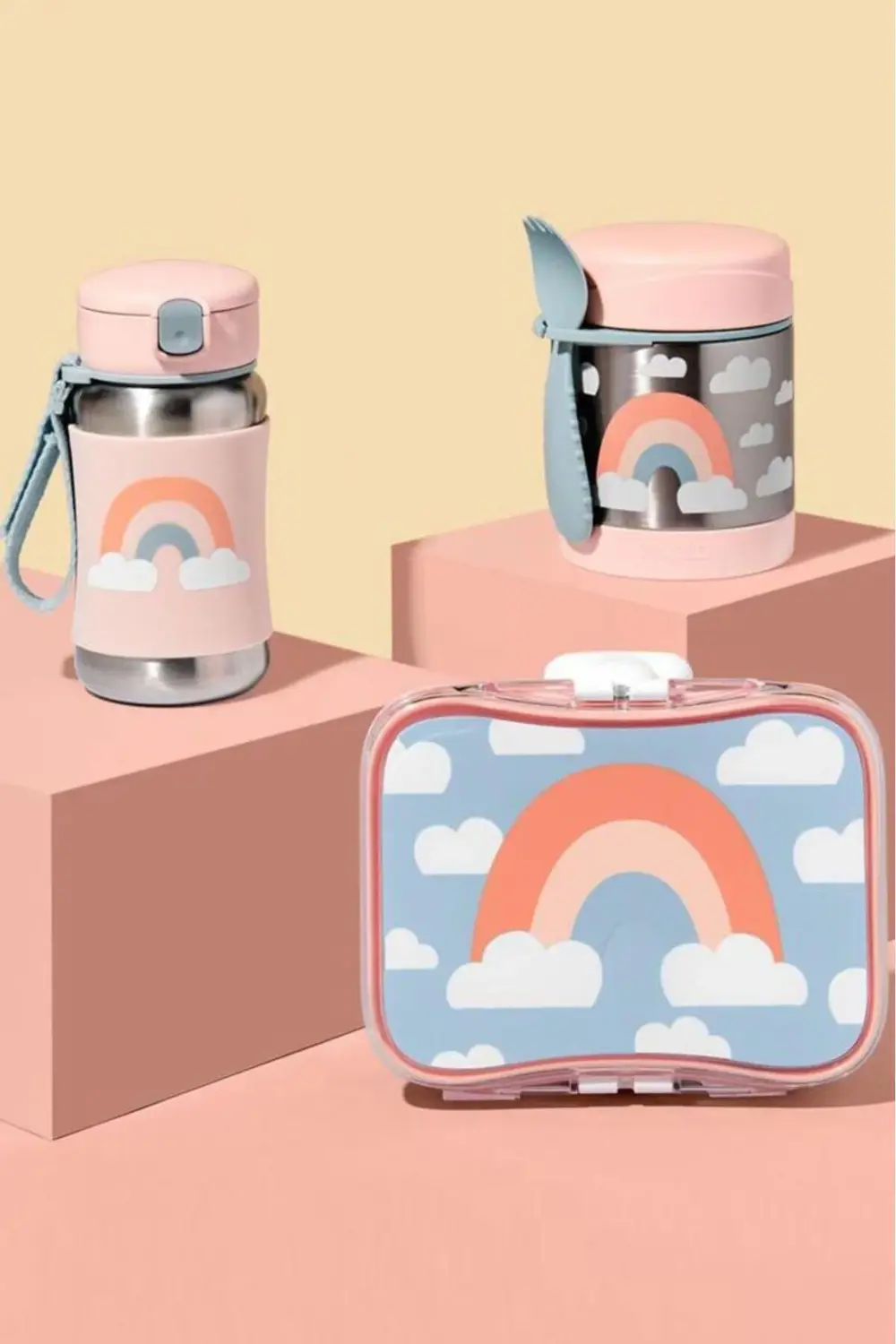 Nessiworld Skip Hop Zoo Pipetli Paslanmaz Çelik Suluk 350 ml Gökk