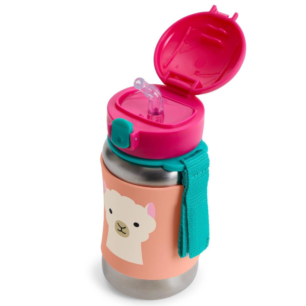 Nessiworld Skip Hop Pipetli Paslanmaz Çelik Suluk 350 ml Lama Nessiworld Skip Hop Pipetli Paslanmaz Çelik Suluk 350 ml Lama