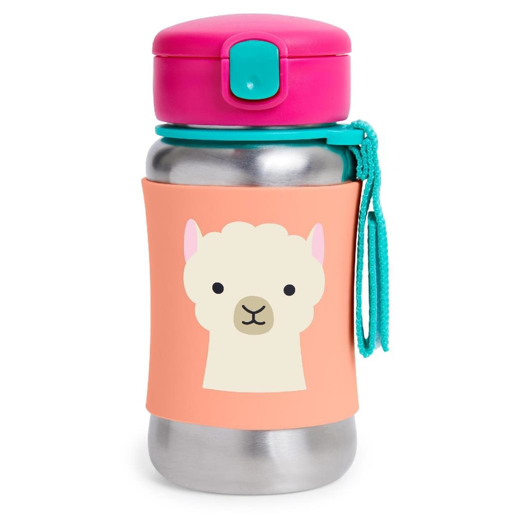 Nessiworld Skip Hop Pipetli Paslanmaz Çelik Suluk 350 ml Lama Nessiworld Skip Hop Pipetli Paslanmaz Çelik Suluk 350 ml Lama
