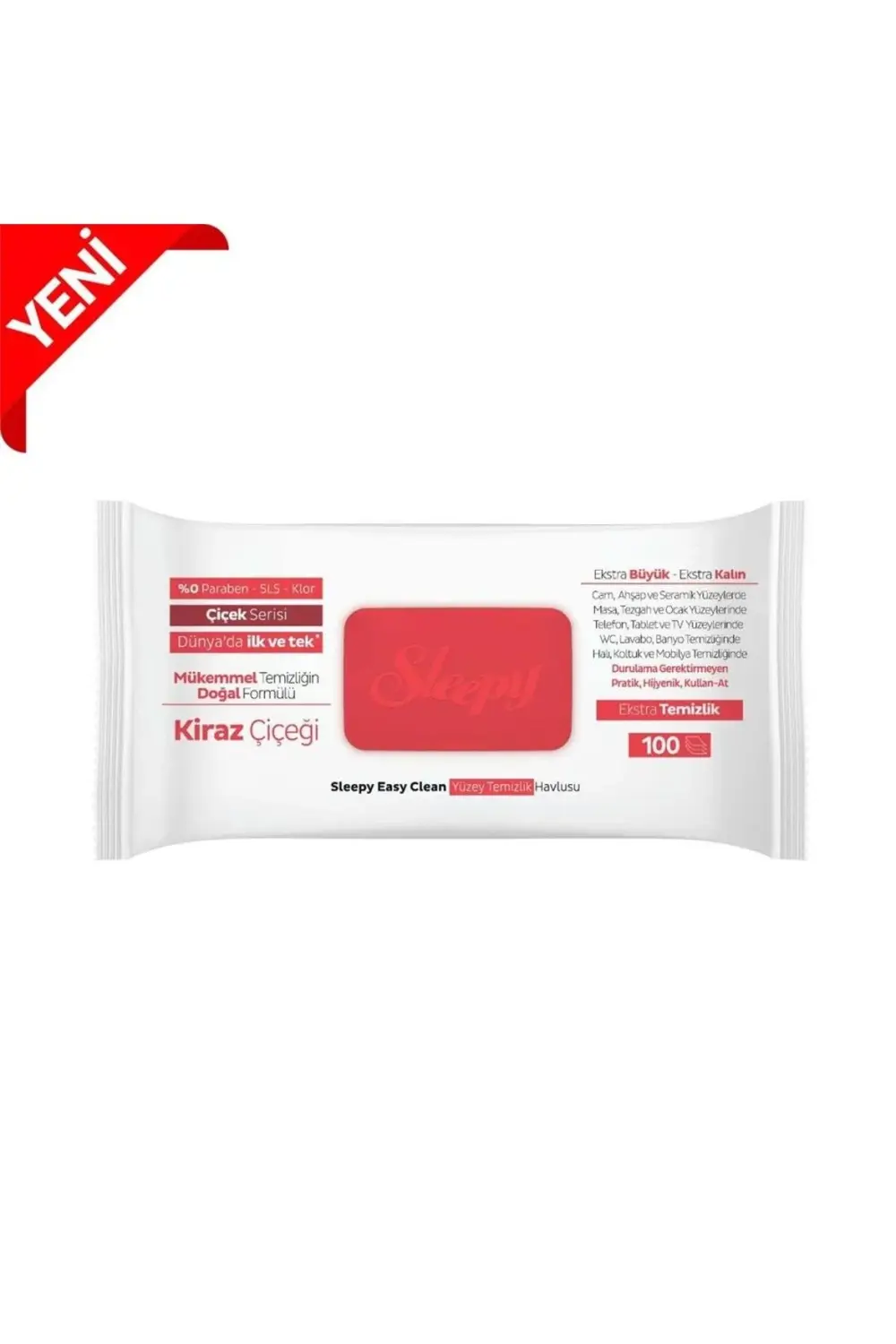 Nessiworld  Sleepy Yüzey Temizlik Havlusu 100 Adet Kiraz