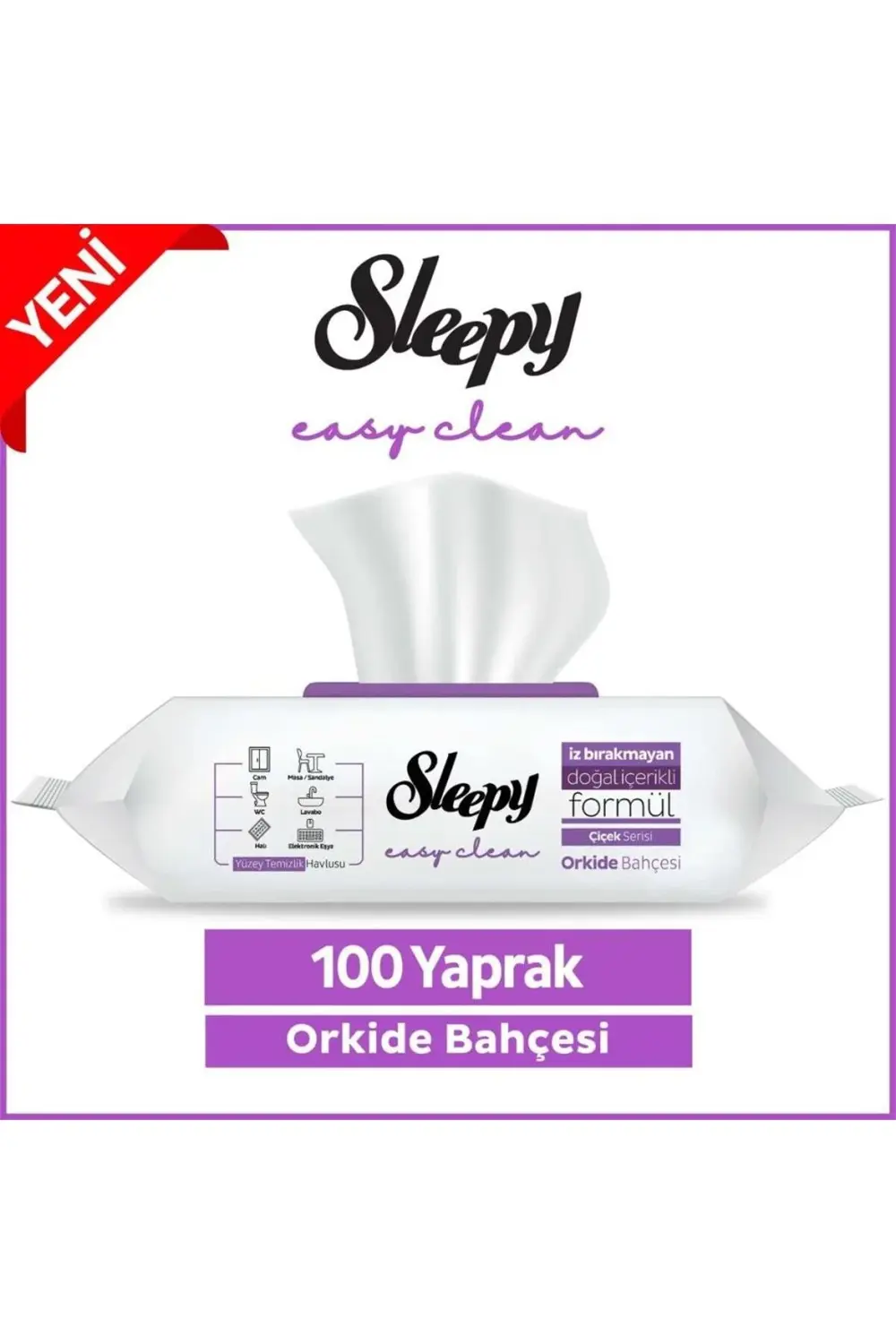 Nessiworld Sleepy Yüzey Temizlik Havlusu 100 Adet Orkide