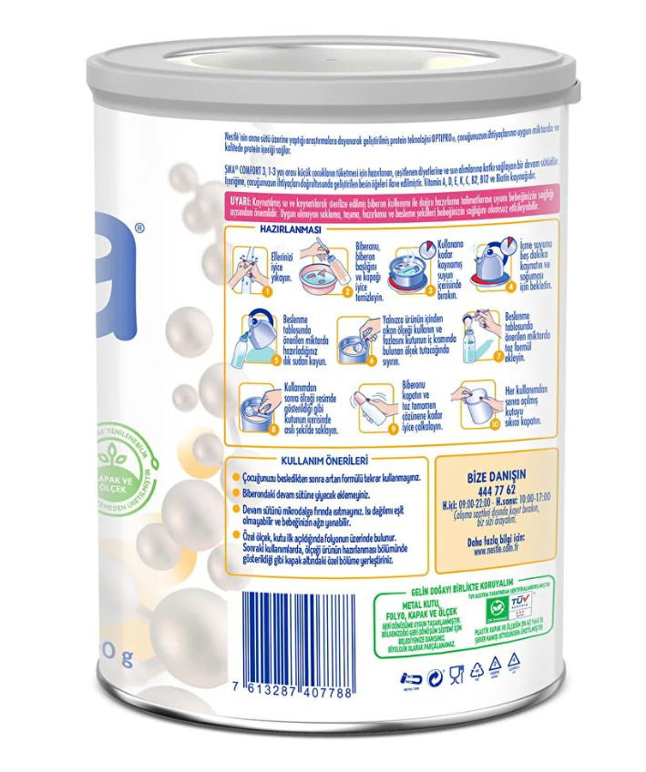 Nessiworld SMA Comfort 3 Devam Sütü 1-3 Yaş 400 Gr Nessiworld SMA Comfort 3 Devam Sütü 1-3 Yaş 400 Gr