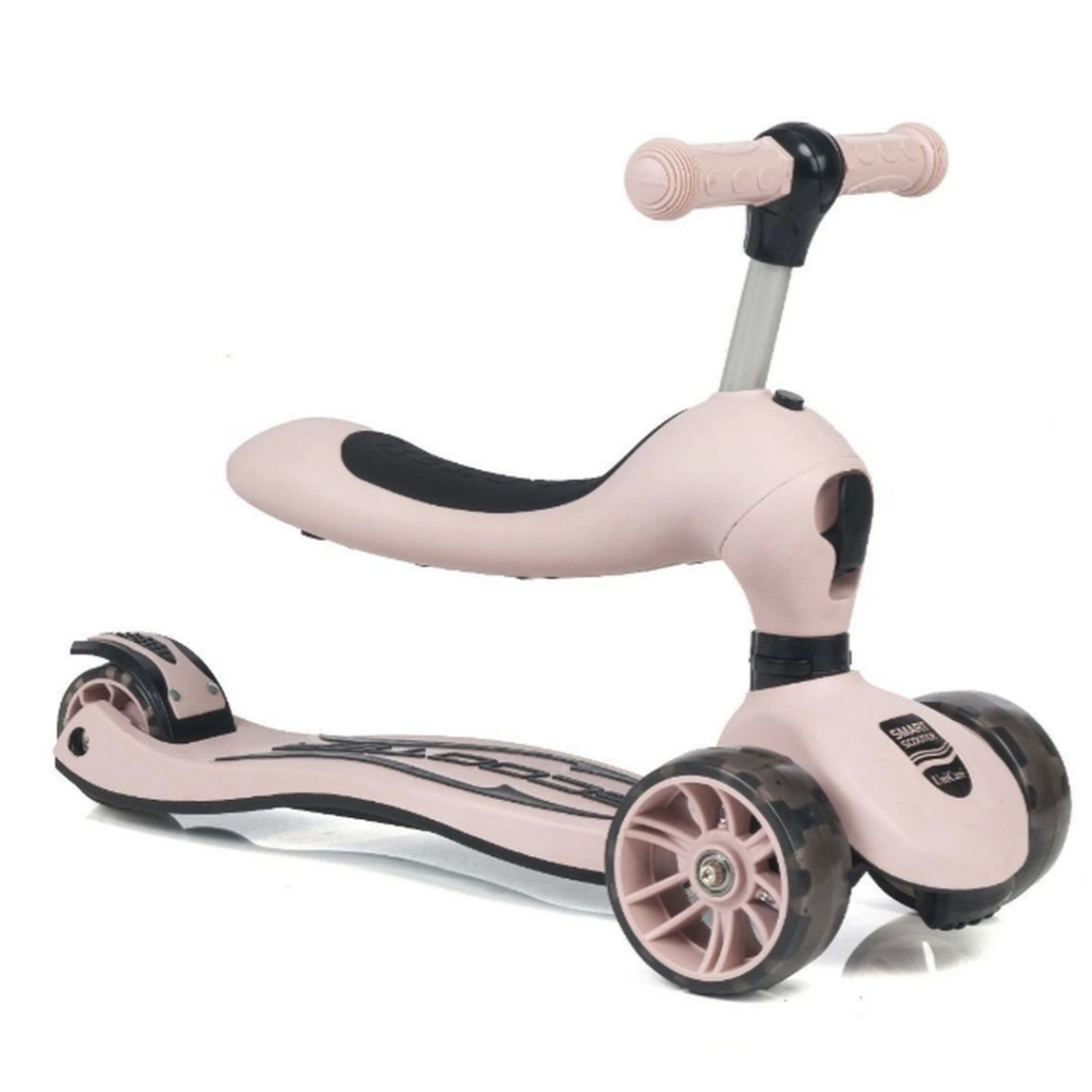 Nessiworld Smart Oturaklı 3 Tekerlekli Işıklı Scooter Bebe Somon Nessiworld Smart Oturaklı 3 Tekerlekli Işıklı Scooter Bebe Somon