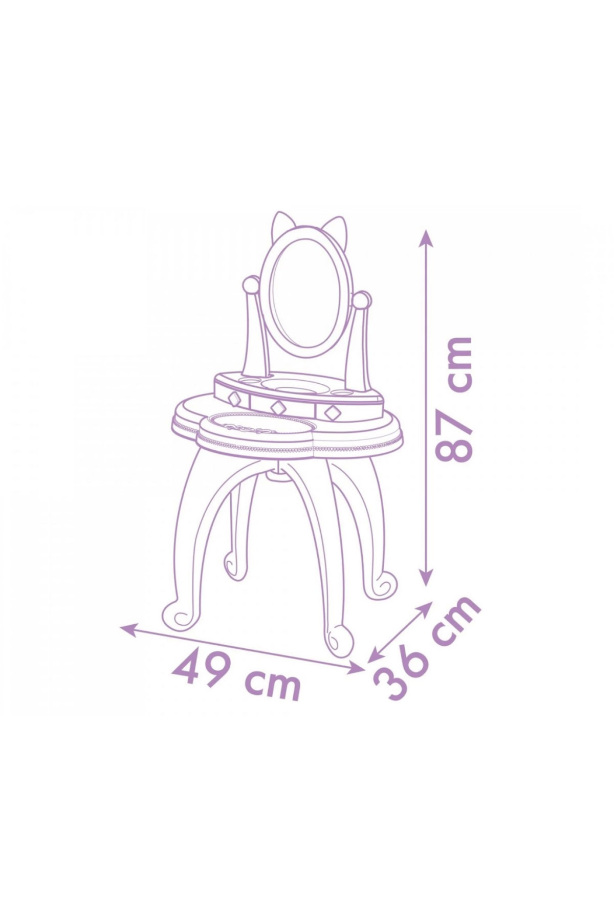 Nessiworld  Smoby Gabby Makyaj Masası Ayaklı