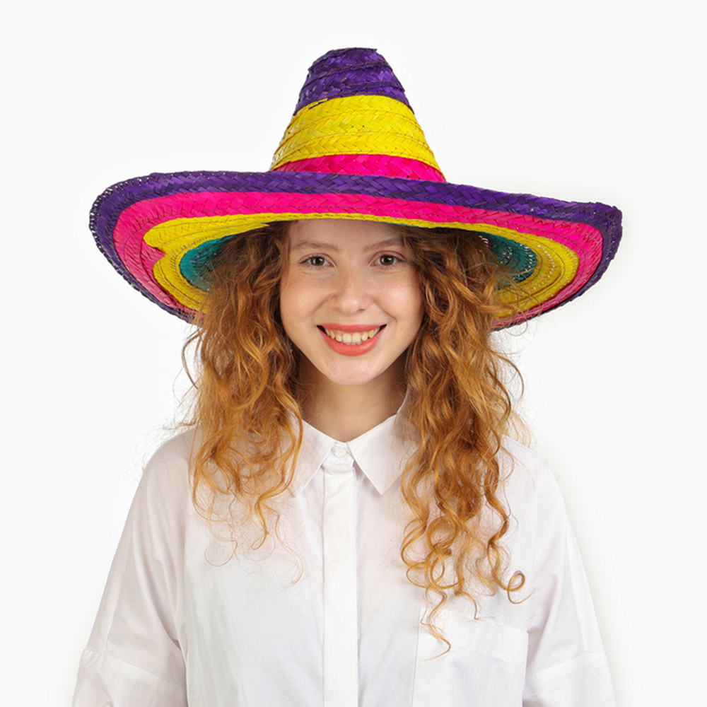 Nessiworld Sombrero Meksika Şapkası Renkli Örme Hasır Çocuk Boy Nessiworld Sombrero Meksika Şapkası Renkli Örme Hasır Çocuk Boy