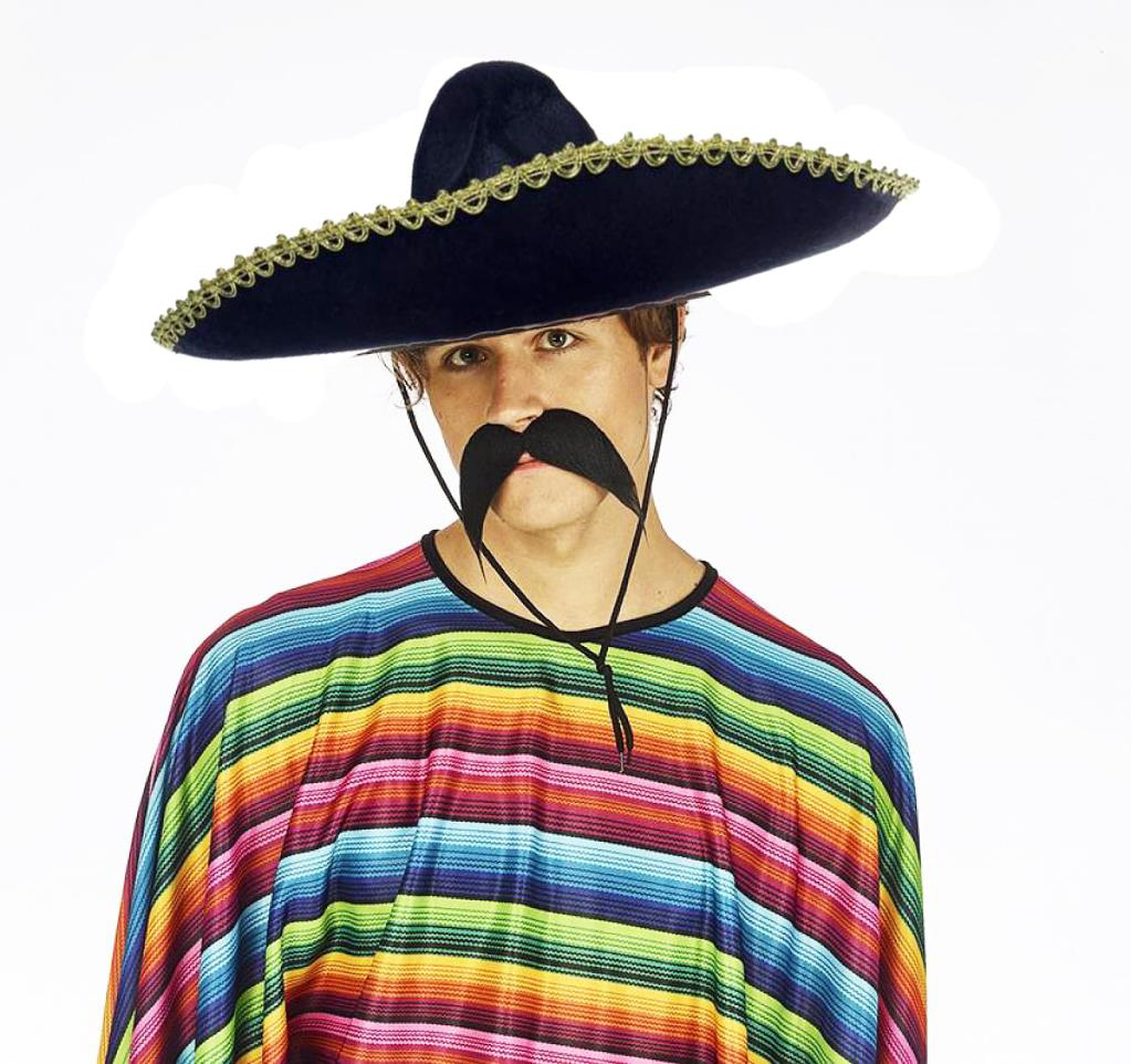 Nessiworld Sombrero Meksika Şapkası Mariachi Altın Şeritli Yetişk