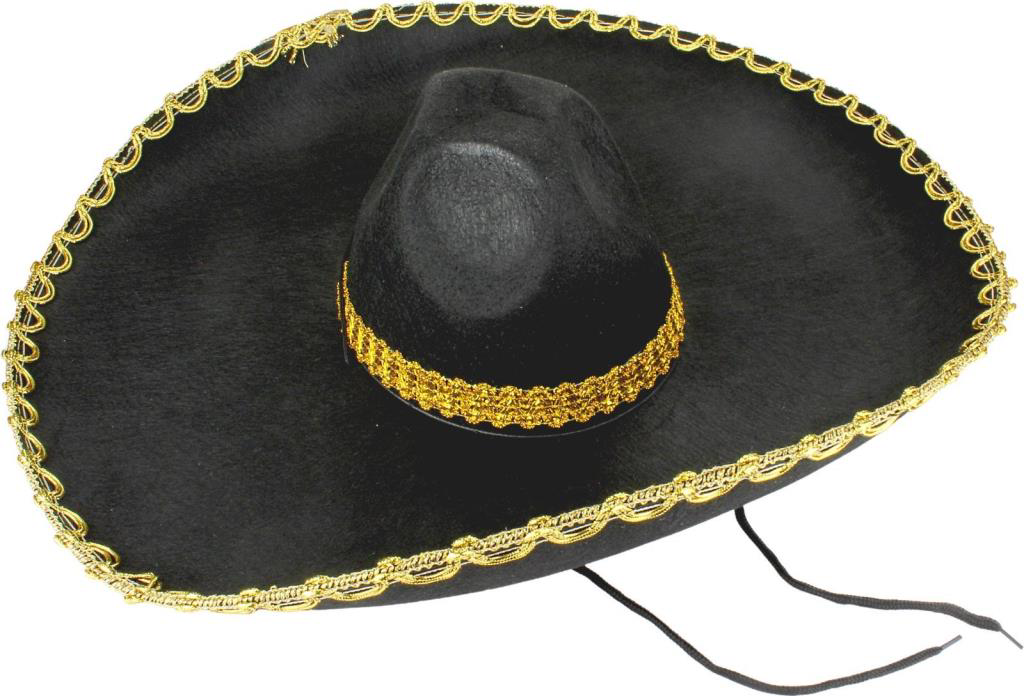 Nessiworld Sombrero Meksika Şapkası Mariachi Altın Şeritli Yetişk