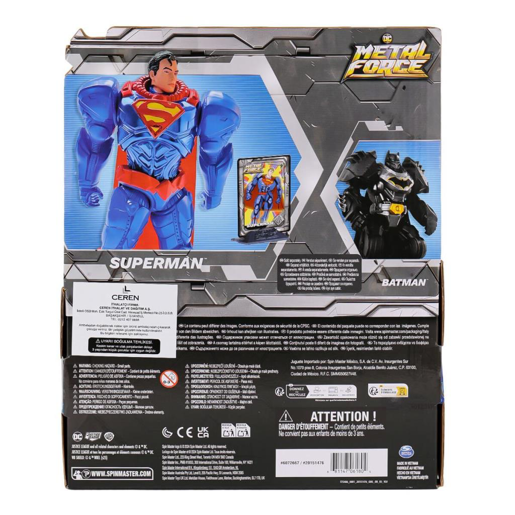 Nessiworld SPM-6072667 12 XL Metal Force Heroes Superman Nessiworld SPM-6072667 12 XL Metal Force Heroes Superman