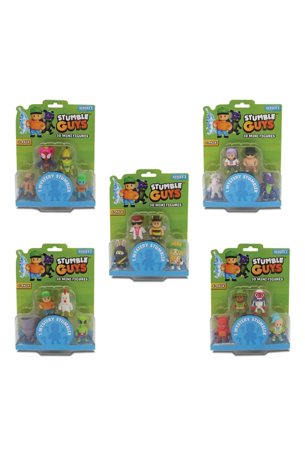 Nessiworld Stumble Guys 5'li Mini Figür Nessiworld Stumble Guys 5'li Mini Figür