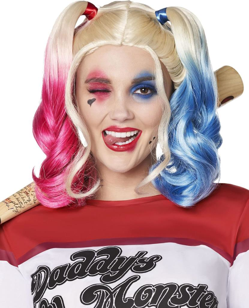 Nessiworld Suicide Squad Harley Quinn Kostüm Peruk Nessiworld Suicide Squad Harley Quinn Kostüm Peruk