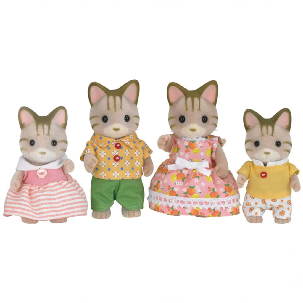 NessiWorld Sylvanian Families Çizgili Kedi Ailesi 5180