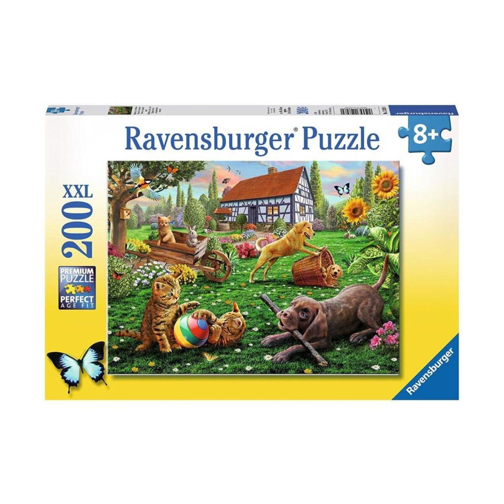 Nessiworld 128280 Bahçede 200 parça XXL Ravensburger Puzzle