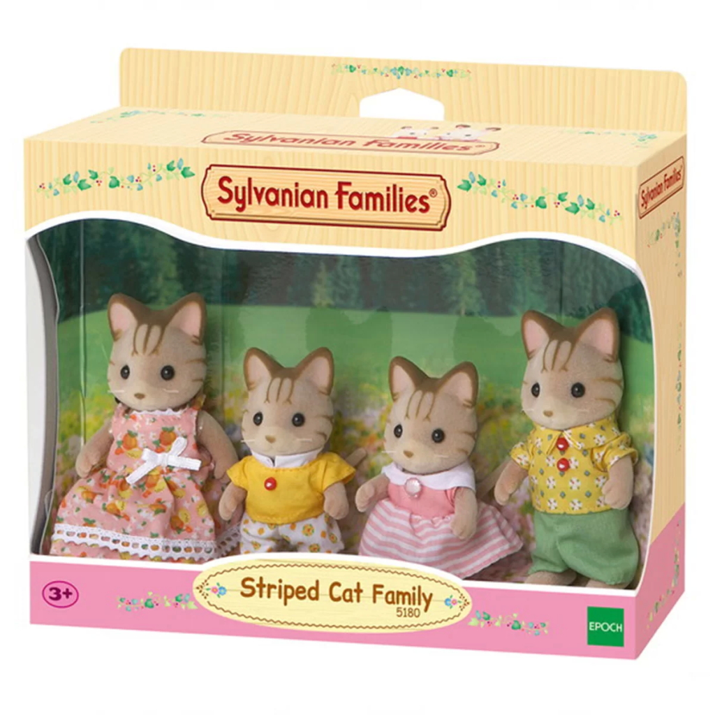 NessiWorld Sylvanian Families Çizgili Kedi Ailesi 5180