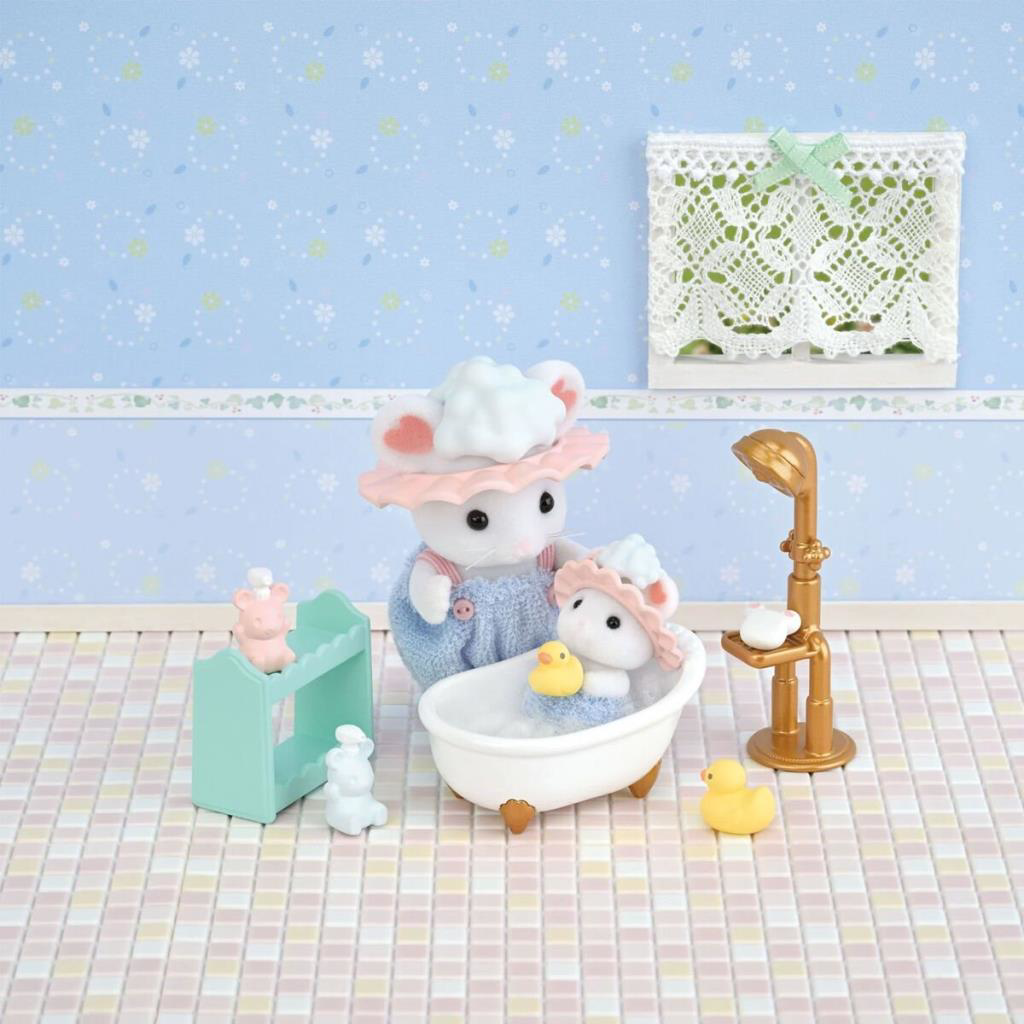 Nessiworld 5805 Sylvanian Families Kardeşler Banyo Zamanı Seti +3