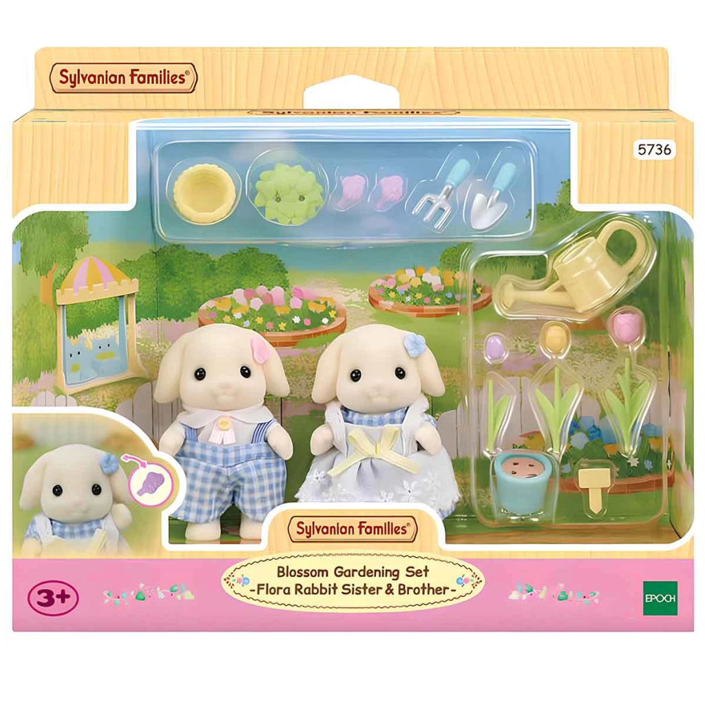NessiWorld Sylvanian Families Flora Tavşan Kardeşler Bahçıvanlık NessiWorld Sylvanian Families Flora Tavşan Kardeşler Bahçıvanlık