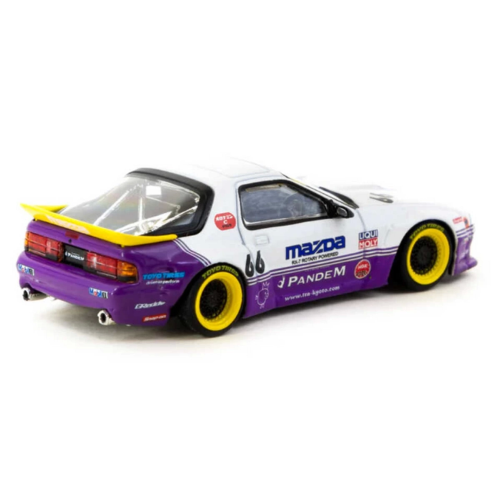 Nessiworld Tarmac Works 1/64 Pandem Mazda RX-7 FC3S White / purpl