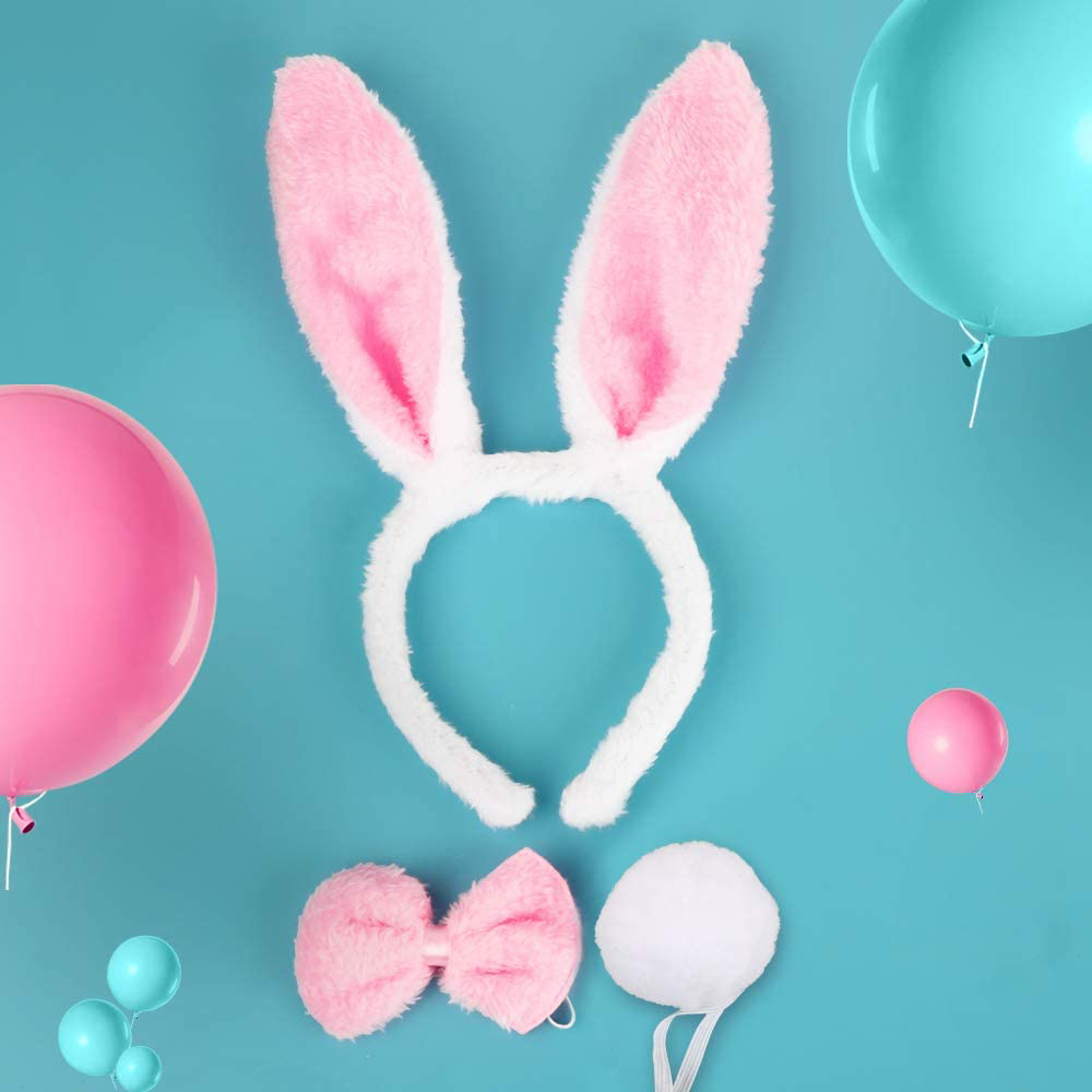 Nessiworld Tavşan Kostüm Seti Taç Papyon Kuyruk Pembe Renk Nessiworld Tavşan Kostüm Seti Taç Papyon Kuyruk Pembe Renk