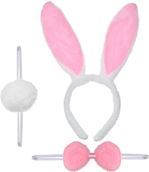 Nessiworld Tavşan Kostüm Seti Taç Papyon Kuyruk Pembe Renk Nessiworld Tavşan Kostüm Seti Taç Papyon Kuyruk Pembe Renk