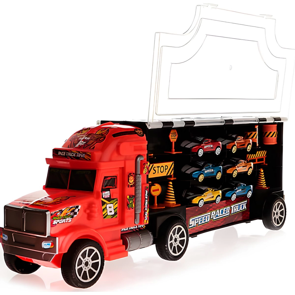 Nessiworld Toysan Tır Seti Speed Racer + 6 Araç Nessiworld Toysan Tır Seti Speed Racer + 6 Araç