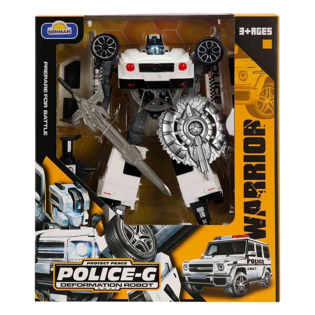 Nessiworld Transformer Police Robotları