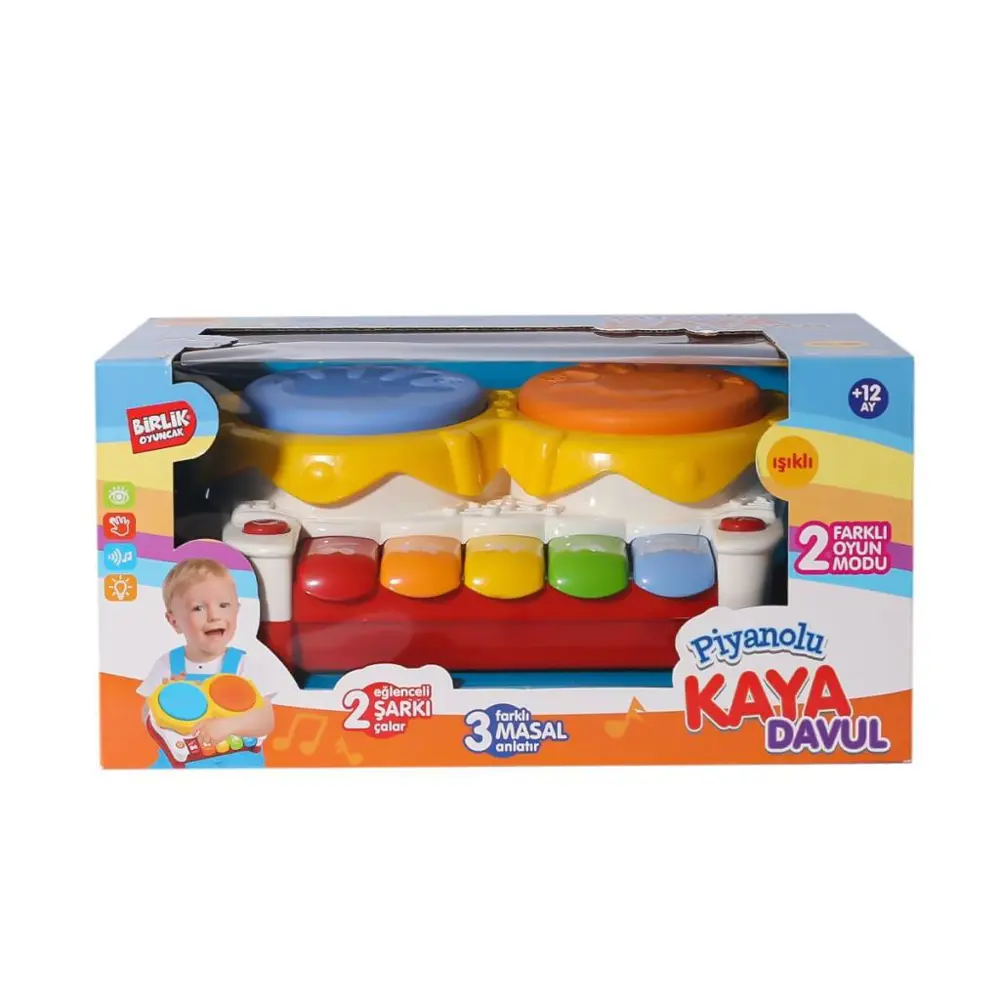 Nessiworld URT032-001 İkili Kaya Davul Seti -Birliktoys