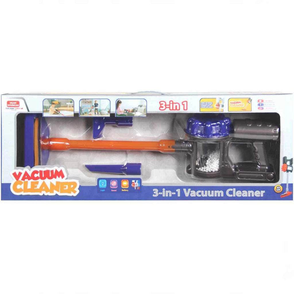NessiWorld Vacuum Cleaner Pilli Kablosuz Oyuncak Dikey Elektrik S