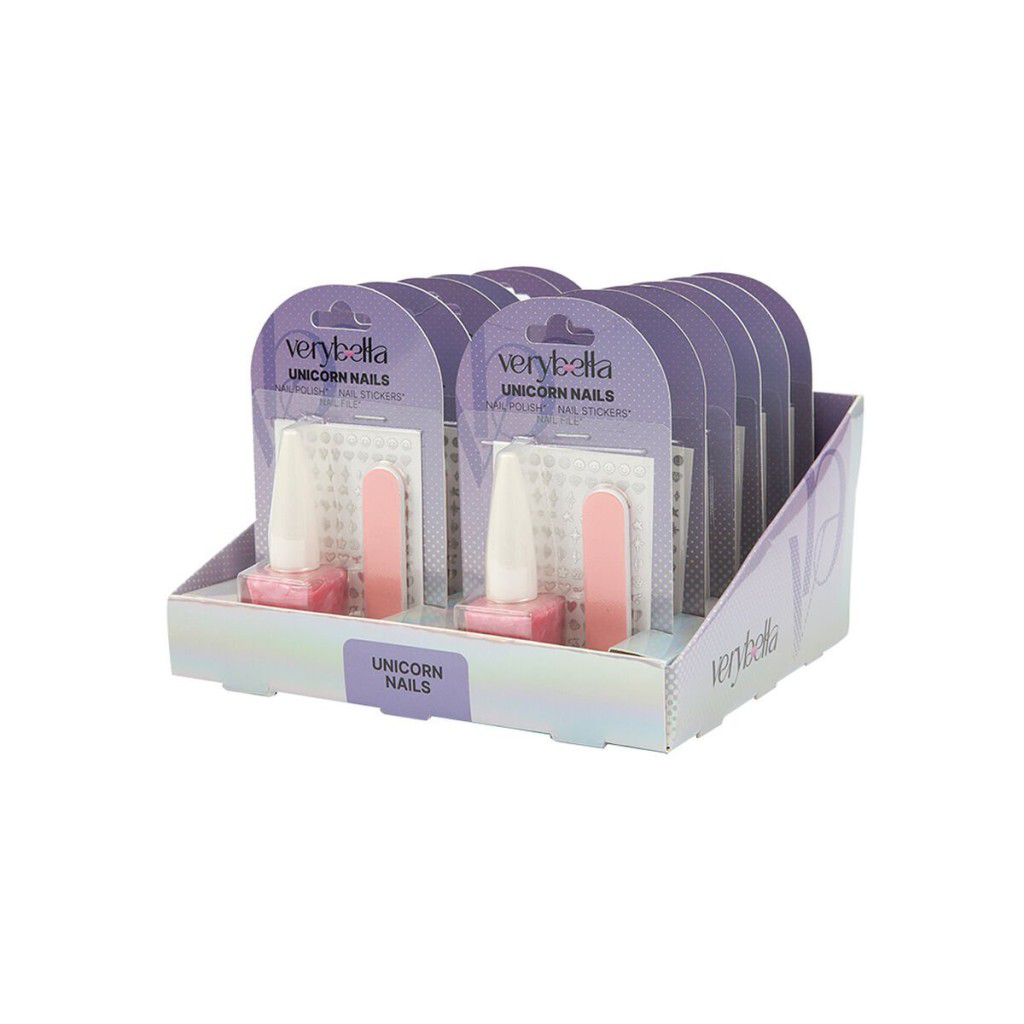 Nessiworld VRB48000 Very Bella - Unicorn Tırnak Seti (oje+kağıt t