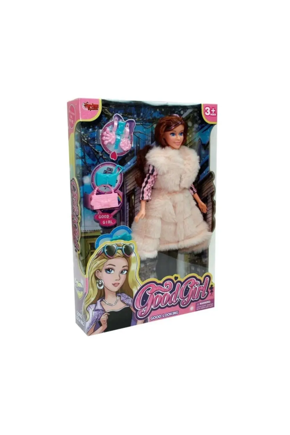 Nessiworld WG-66768 Aksesuralı Kürklü Bebek 29 cm - Vardem Oyunca