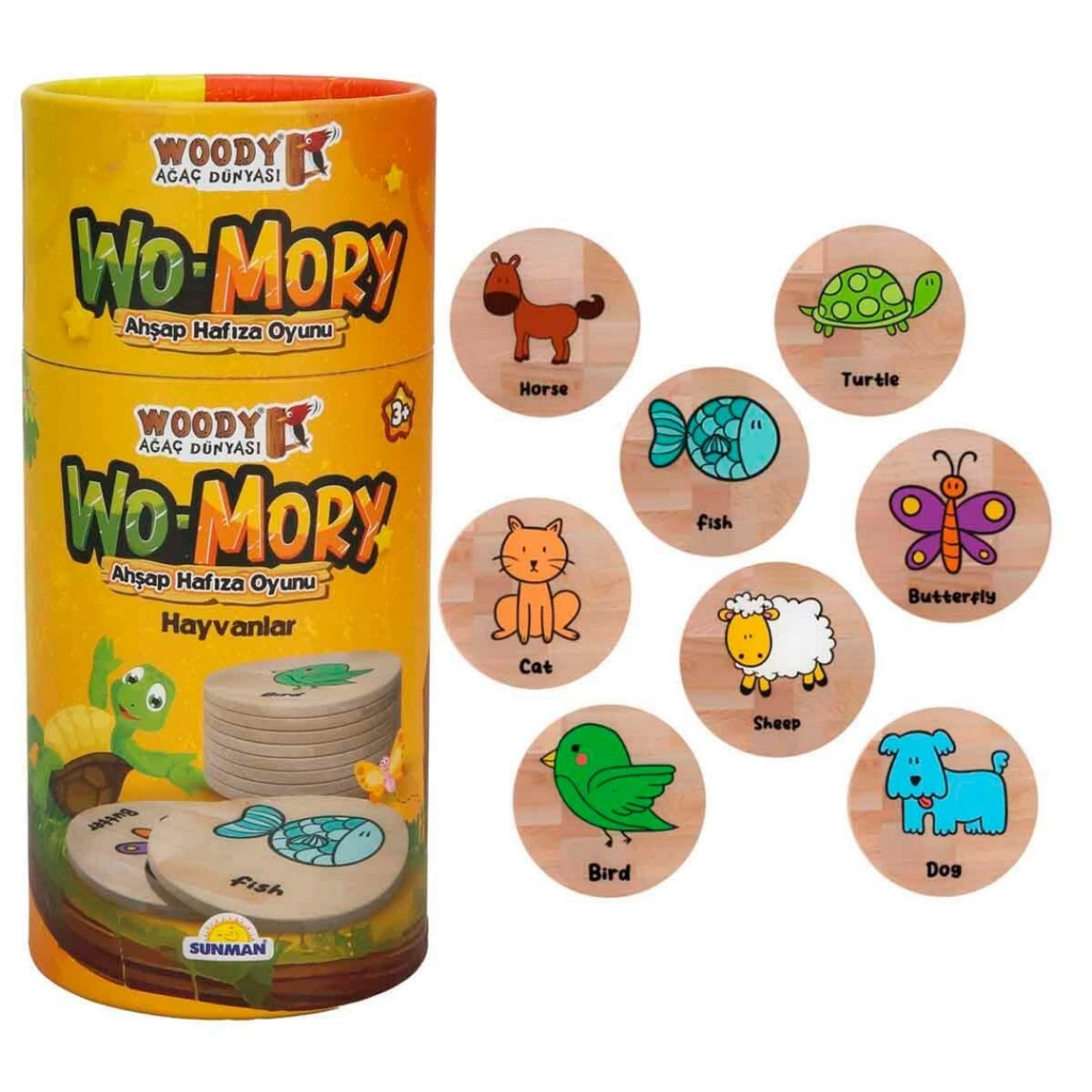 Nessiworld Woody Wo-Mory Ahşap Hafıza Oyunu