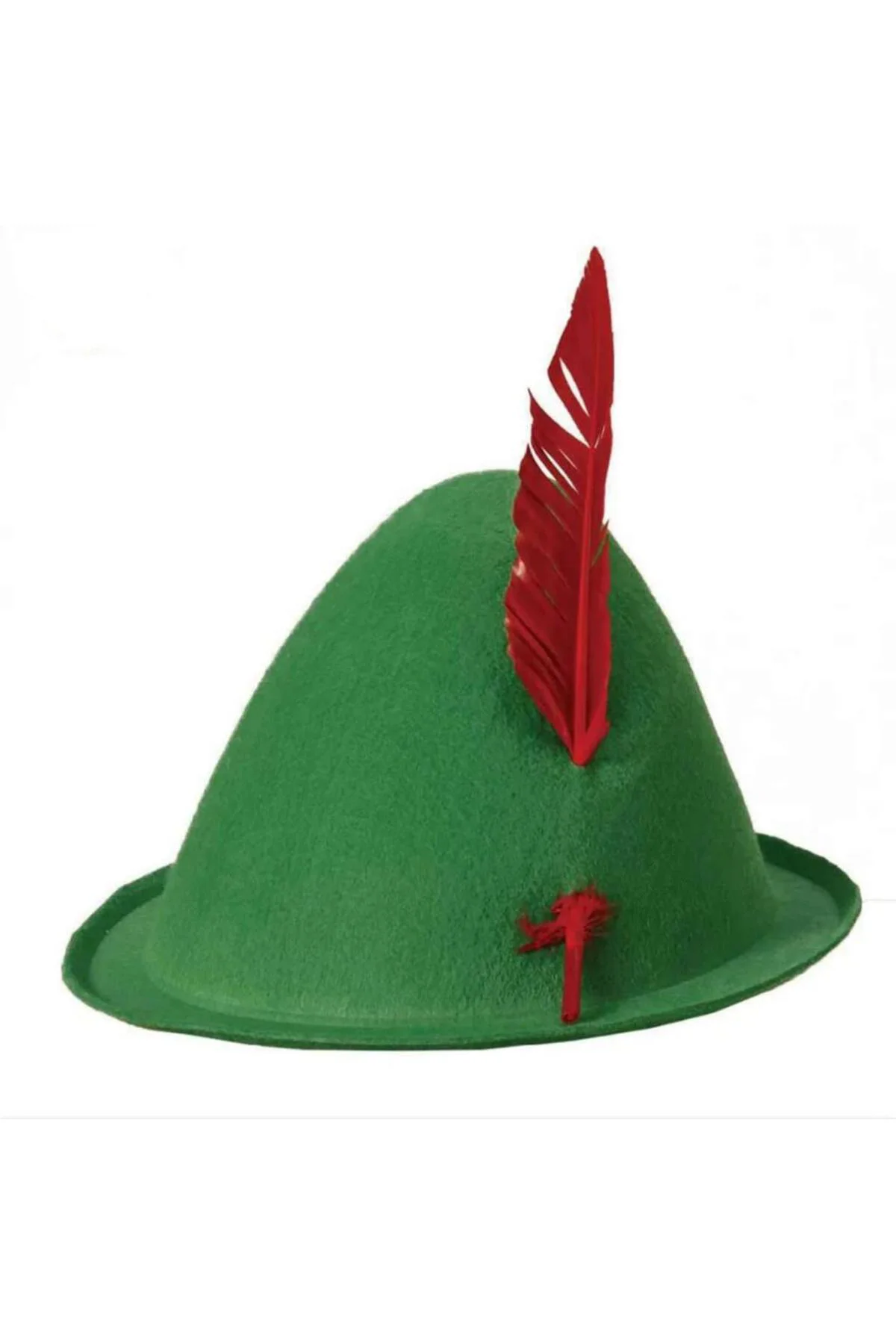 Nessiworld Yeşil Renk Kırmızı Tüylü Peter Pan Şapkası Robin Hood Nessiworld Yeşil Renk Kırmızı Tüylü Peter Pan Şapkası Robin Hood