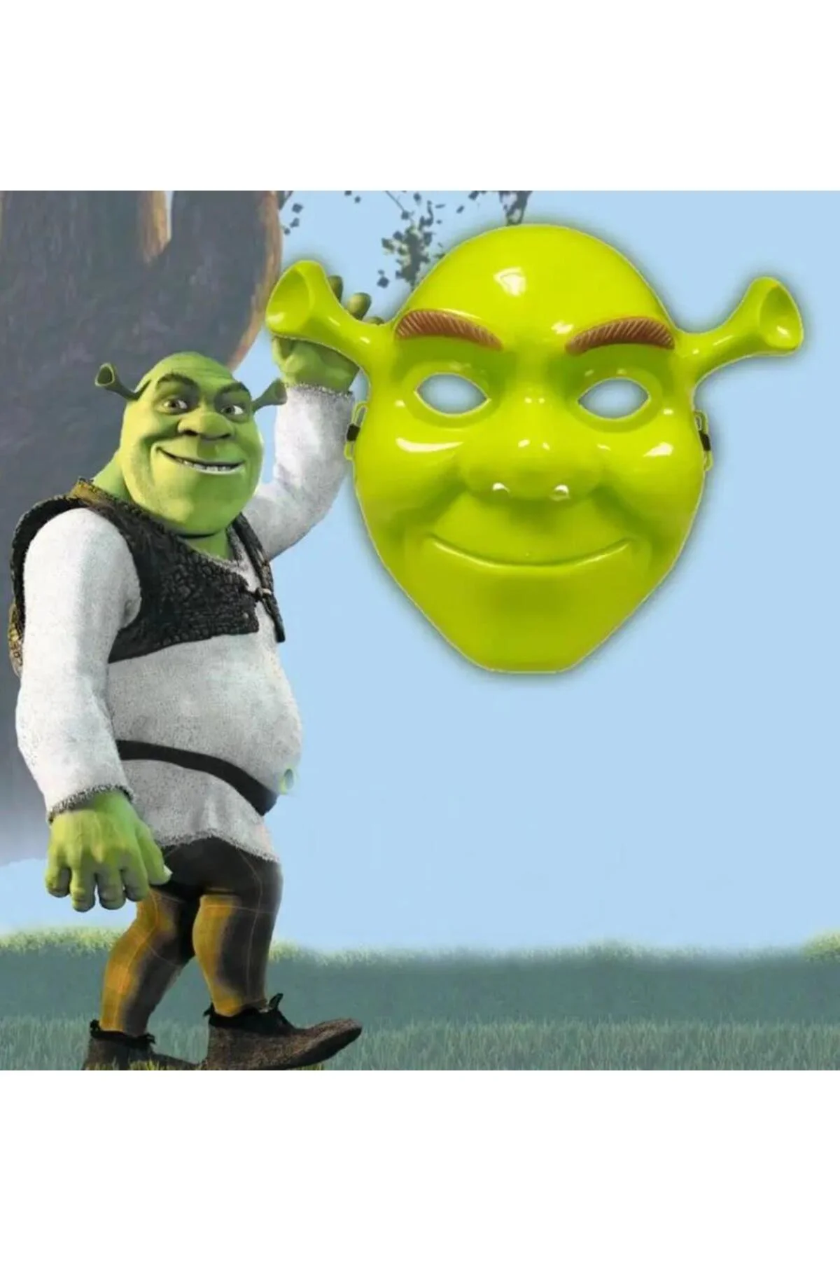 Nessiworld Yeşil Shrek Maskesi 21x25 cm