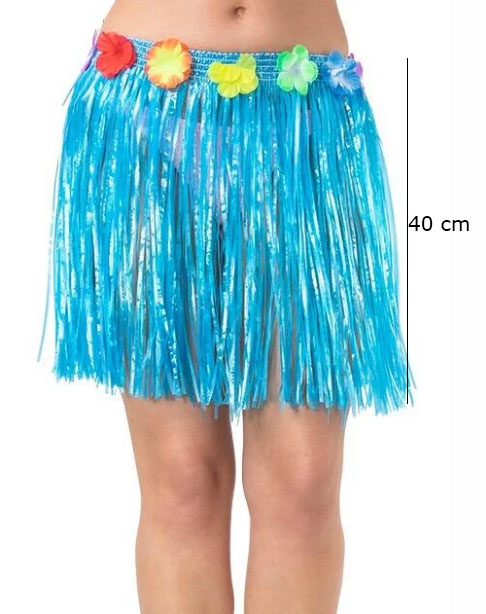 Nessiworld Yetişkin ve Çocuk Uyumlu Mavi Renk Püsküllü Hawaii Lua Nessiworld Yetişkin ve Çocuk Uyumlu Mavi Renk Püsküllü Hawaii Lua